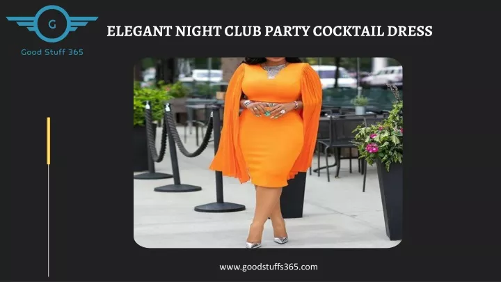 elegant night club party cocktail dress