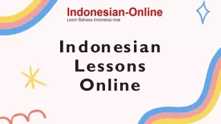 indonesian lessons online