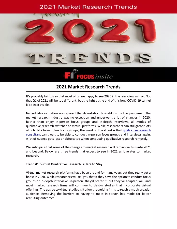 2021 market research trends