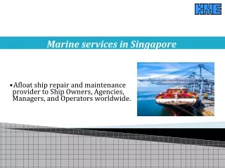 Best Marine Engineering services in Singapore