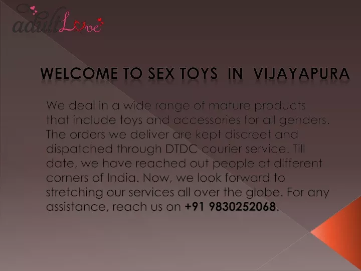 welcome to sex toys in vijayapura
