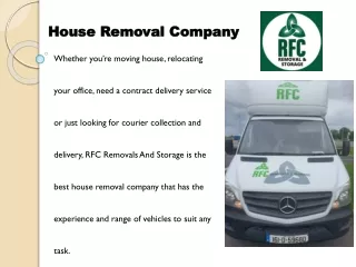Furniture Removal Services in Ireland | RFC Removals And Storage