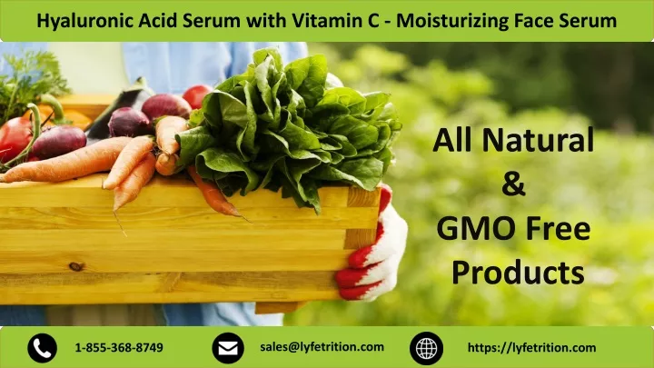 hyaluronic acid serum with vitamin c moisturizing
