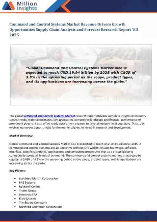 command and control systems market revenue
