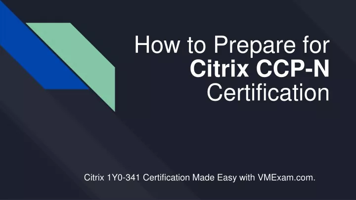 how to prepare for citrix ccp n certification