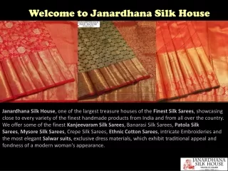 Kanchipuram Saree Online | Kanchipuram Silk Saree - Janardhana Silk House