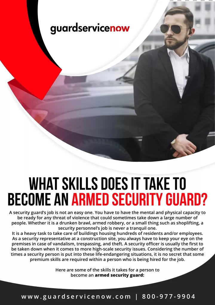 what skills does it take to become an armed