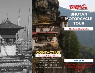 Best Bhutan Motorcycle Tour