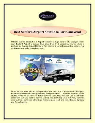 best sanford airport shuttle to port canaveral