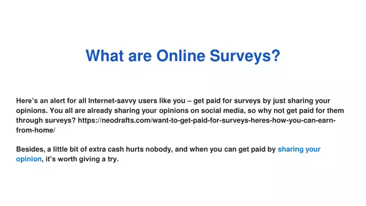 what are online surveys