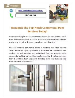 Get Affordable Commercial Roll Up Door Repair Company