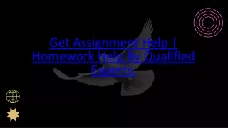 Get Assignment Help | Homework Help By Qualified Experts.