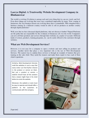 Website Development Company in Bhubaneswar | Laavyadigital