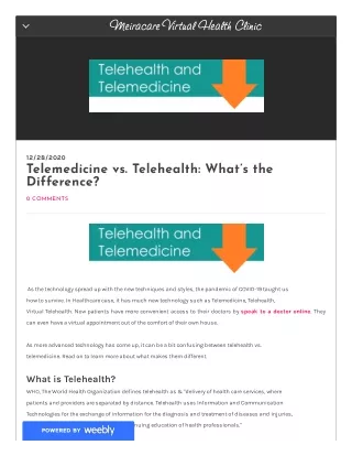 Telemedicine vs. Telehealth: What’s the Difference?