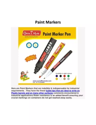 paint markers