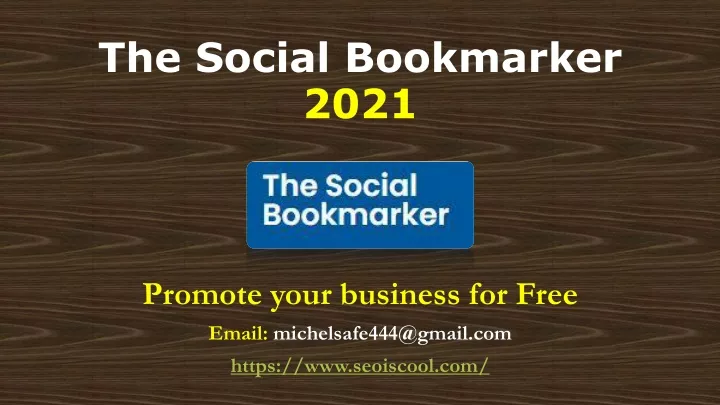 the social bookmarker 2021