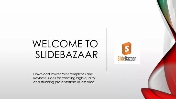 welcome to slidebazaar