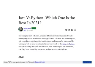 Java vs Python | Detailed Comparison | Companies Using Java and Python