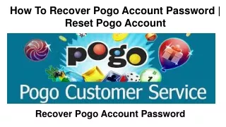 How To Recover Pogo Account Password | Reset Pogo Account Password