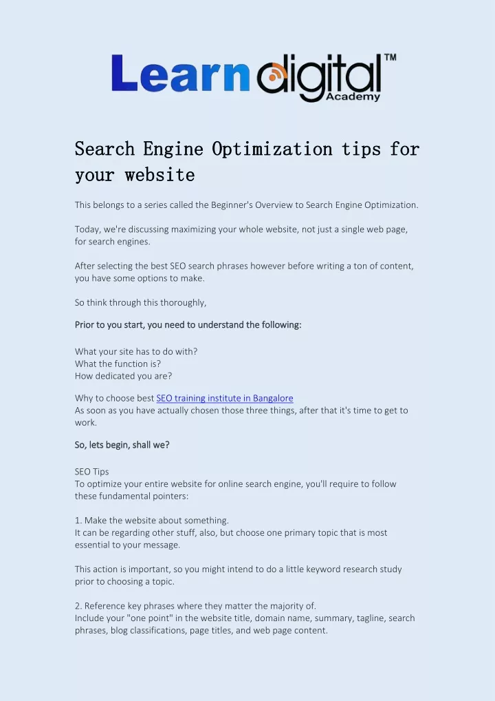 search search engine your your website website