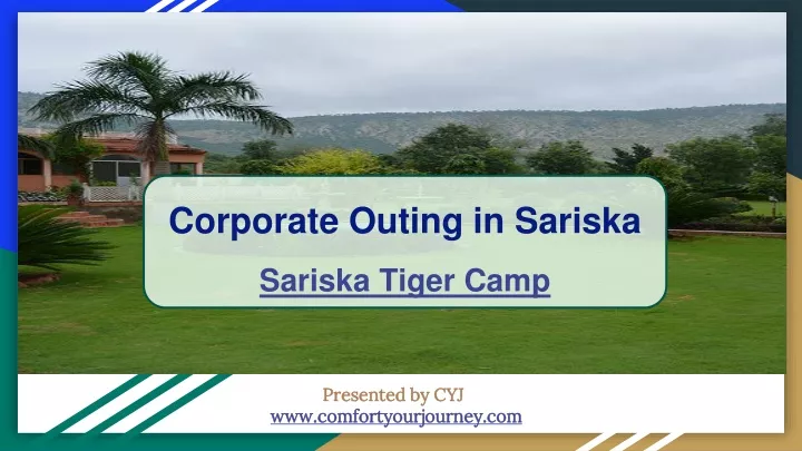 corporate outing in sariska sariska tiger camp