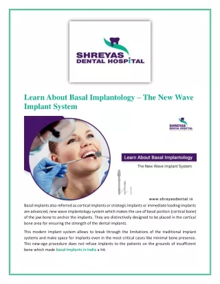 Learn About Basal Implantology - The New Wave Implant System