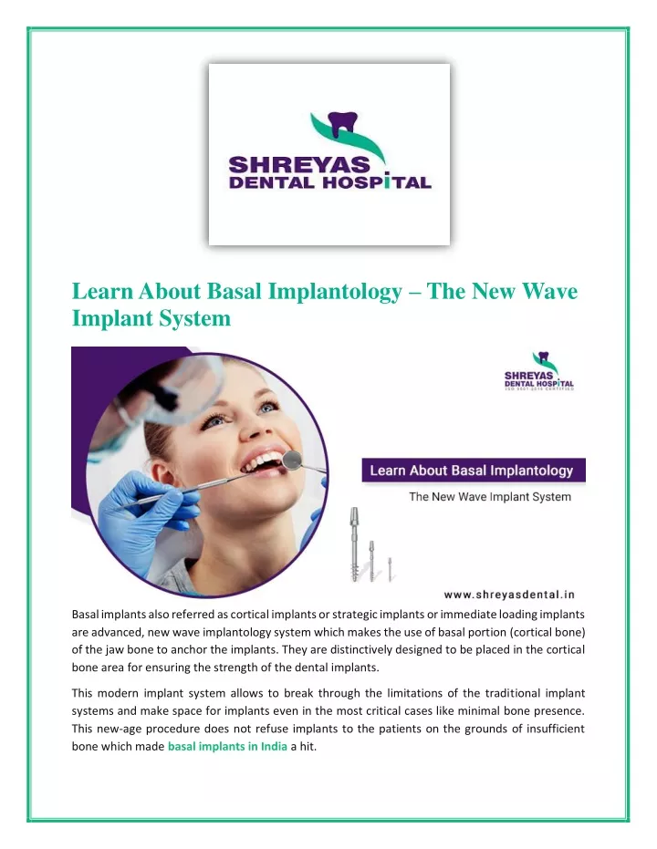 learn about basal implantology the new wave