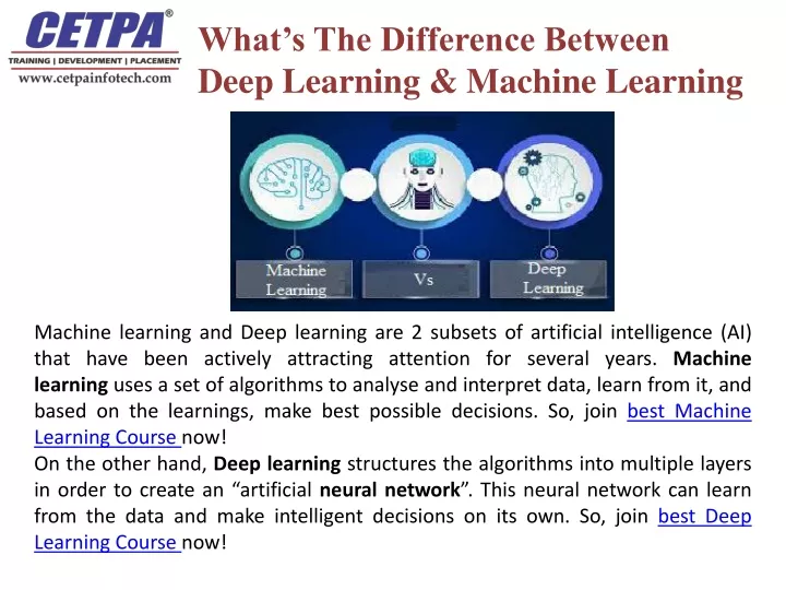 what s the difference between deep learning