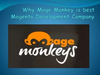 Why Mage Monkey is best Magento Development Company