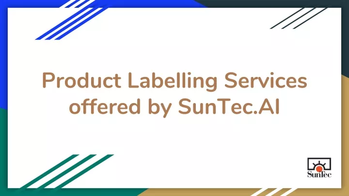 product labelling services offered by suntec ai