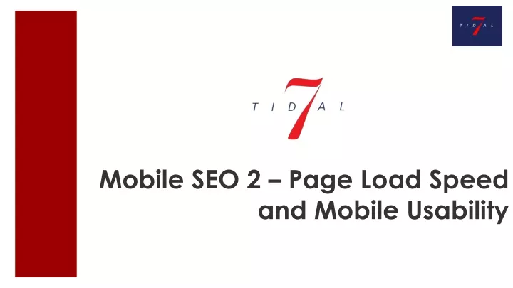 mobile seo 2 page load speed and mobile usability