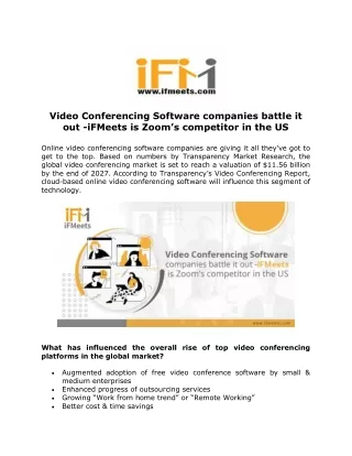 video conferencing software companies battle