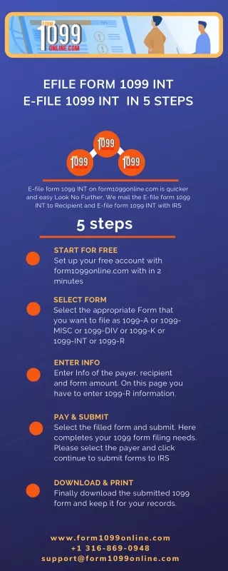 efile form 1099 int e file 1099 int in 5 steps
