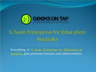 G Suite Enterprise for Education in Australia