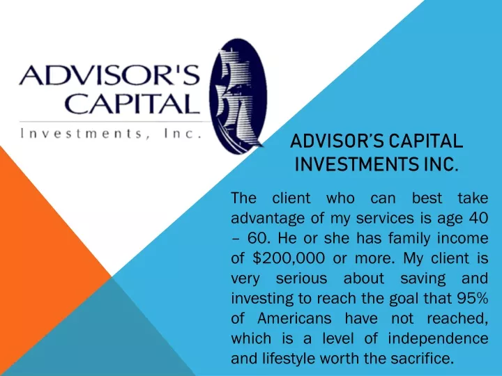 advisor s capital investments inc