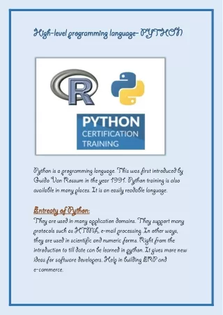 high level high levelprogramming