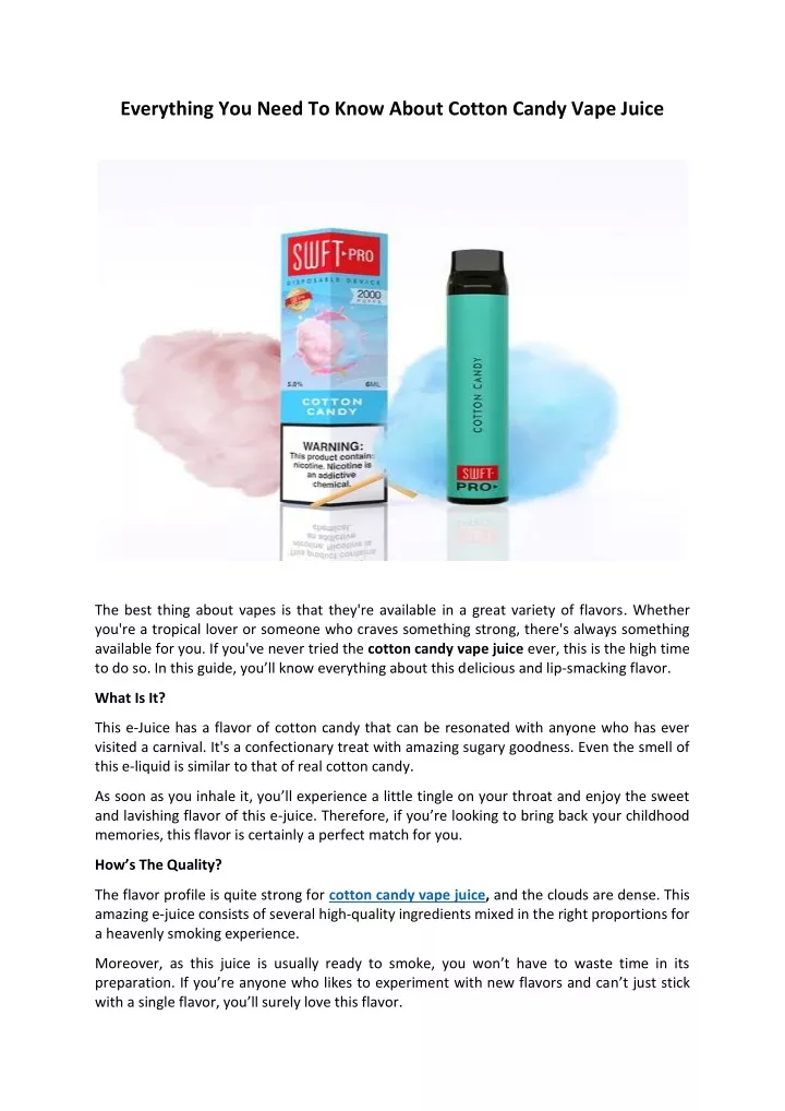 everything you need to know about cotton candy