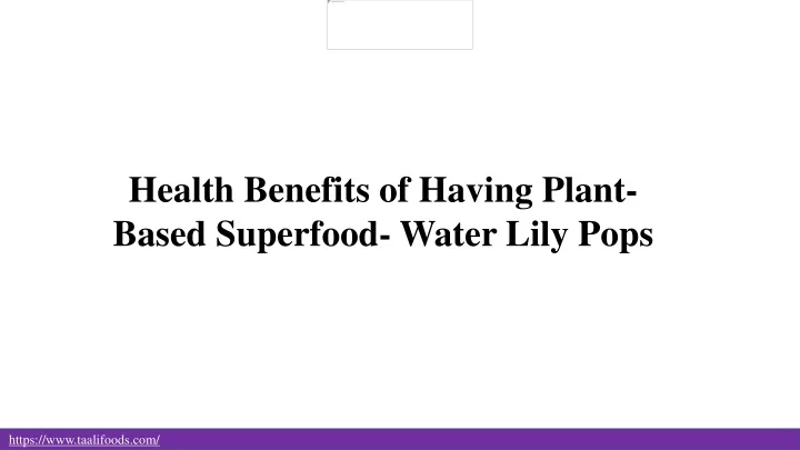 health benefits of having plant based superfood