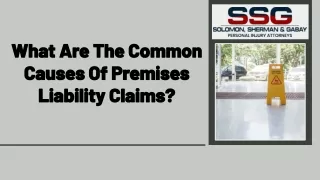 What Are The Common Causes Of Premises Liability Claims?