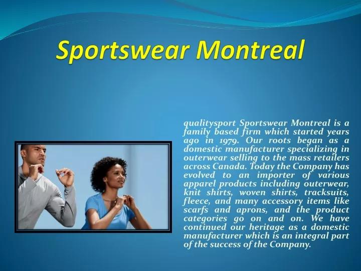 sportswear montreal