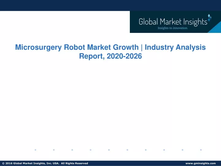 microsurgery robot market growth industry