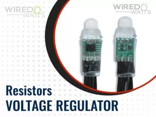 Electronic Fundamental Resistors voltage regulator