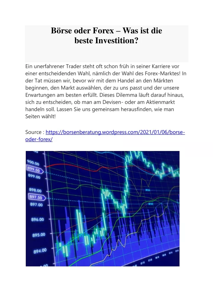 b rse oder forex was ist die beste investition