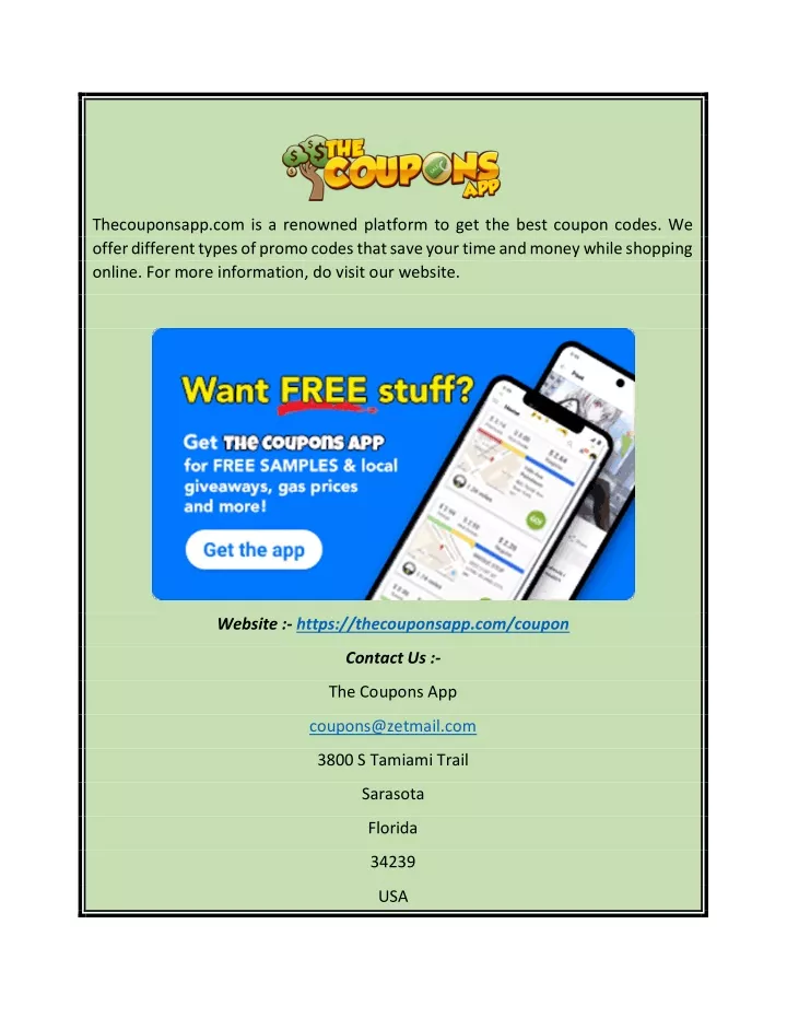 thecouponsapp com is a renowned platform