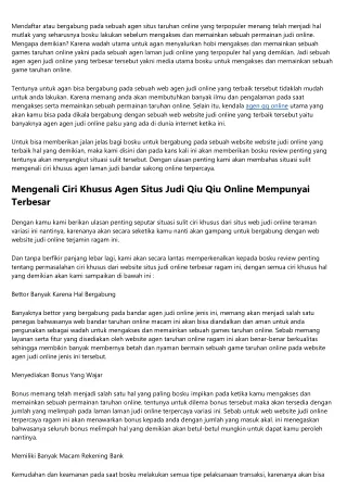 Bergabung Dengan Bandar Taruhan Kiu Kiu Online Mempunyai Terpercaya