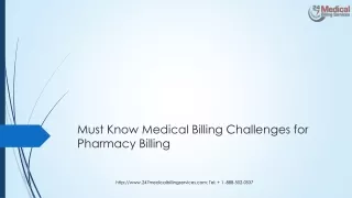Must Know Medical Billing Challenges for Pharmacy Billing