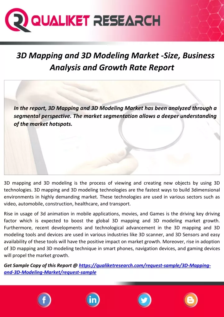 3d mapping and 3d modeling market size business