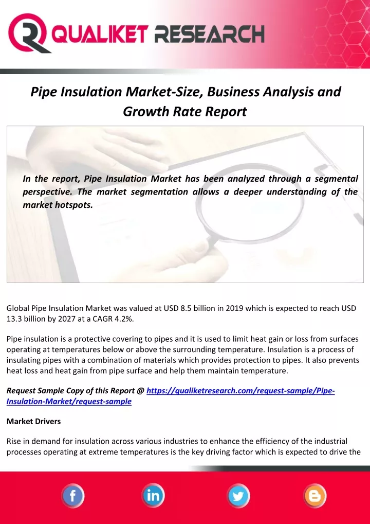 pipe insulation market size business analysis