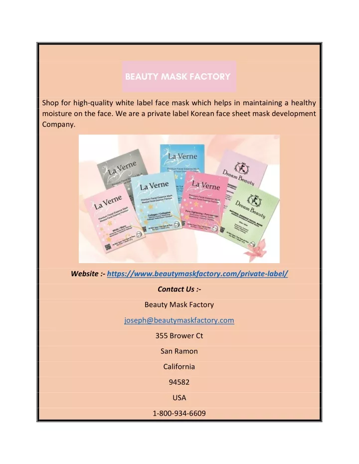 shop for high quality white label face mask which
