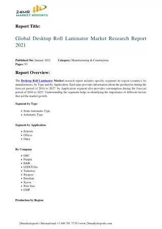 report title
